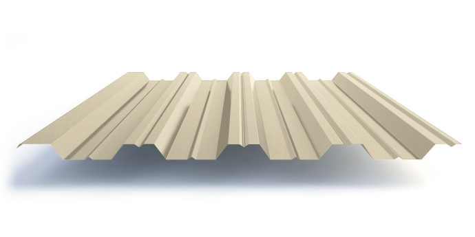 Профлист окрашенный НС44-1000 0.60 мм RAL 1015 Светлая слоновая кость